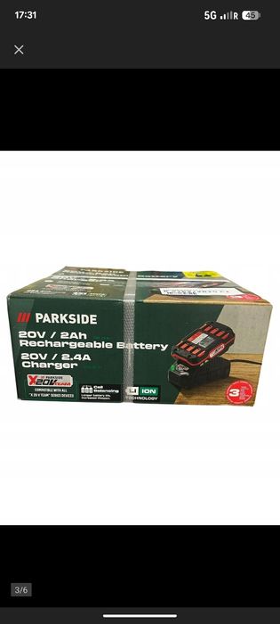 PARKSIDE PAP 20 B1 Akumulator 20 V 2Ah litowo-jonowy z ładowarką