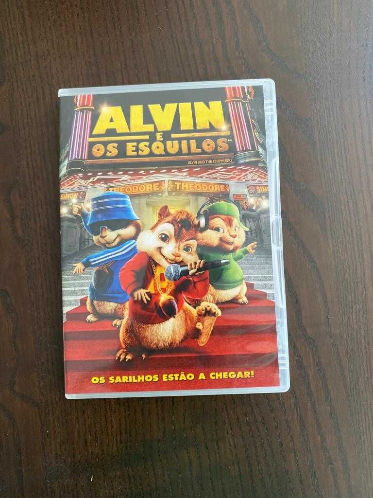 DVDs para crianças "Alvin e os esquilos 1/2/3/4"