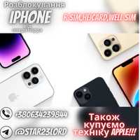 Разблокировка Iphone,r sim