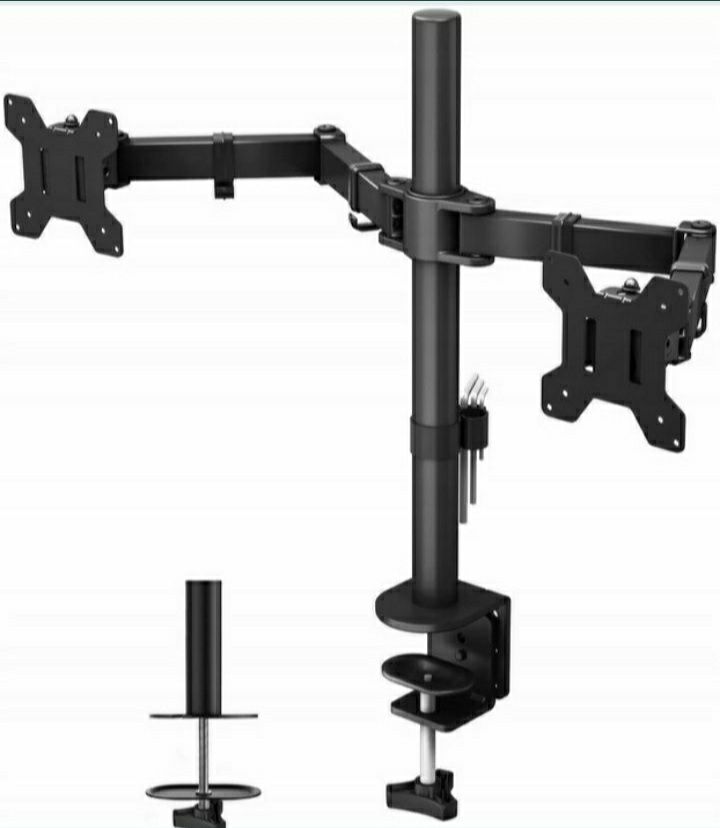 Uchwyt stojak na 2 monitory 13-27"Bontec