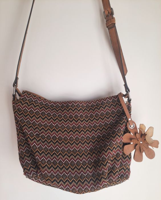 Mala tiracolo castanha Natura