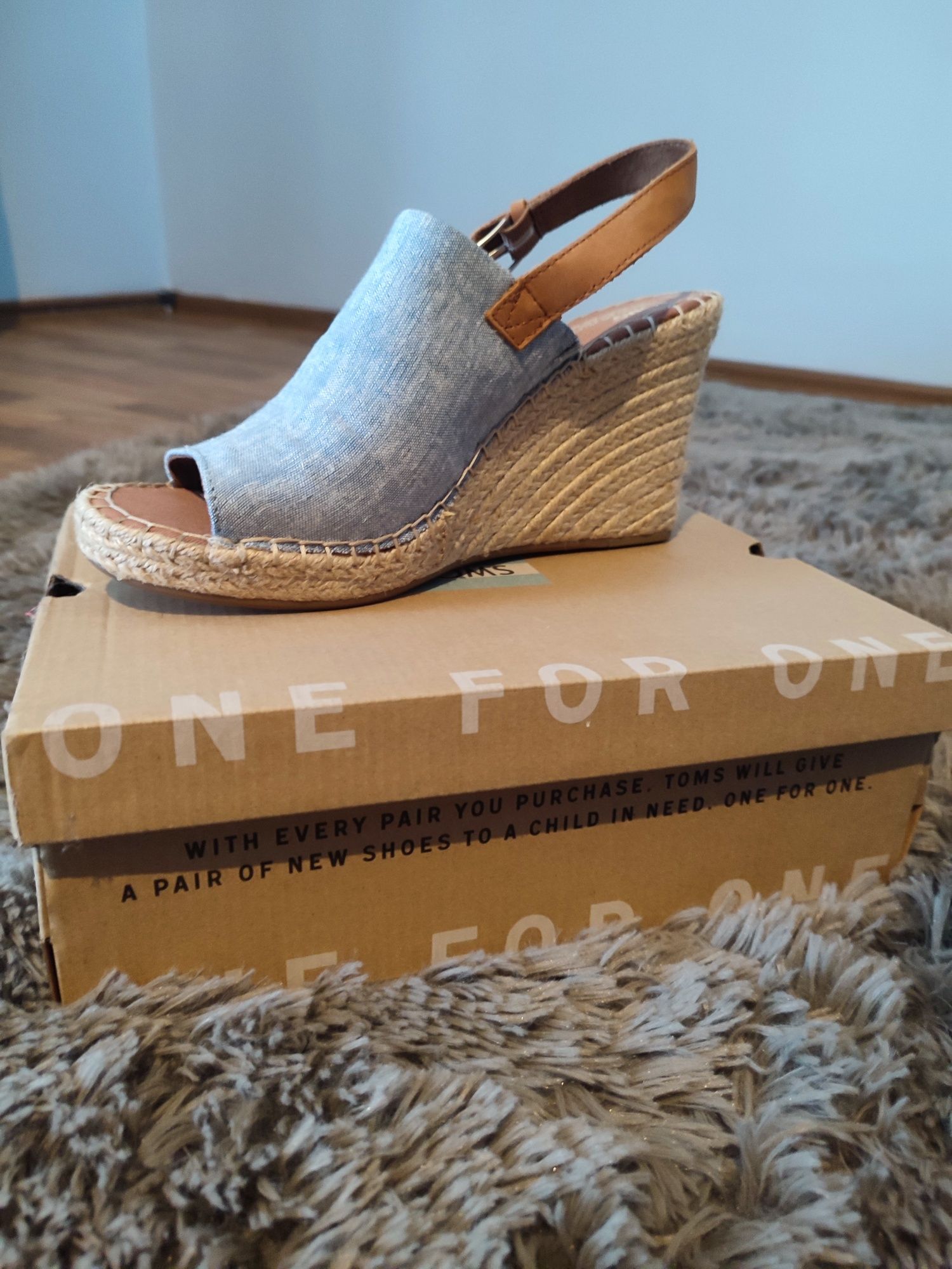 Koturny / sandały toms  Monica  Blue Chambray