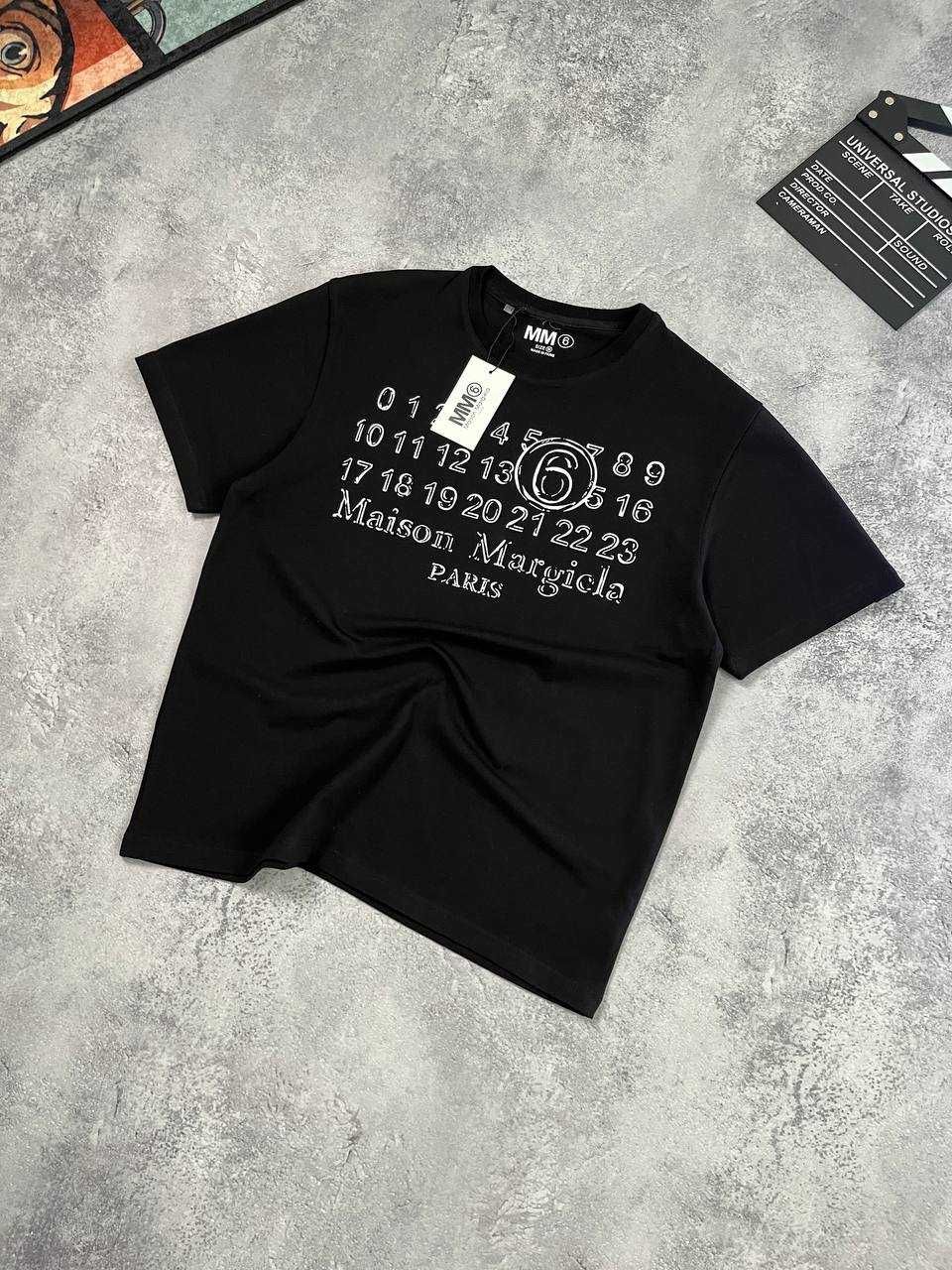Футболка Maison Margiela чорна Оверсайз