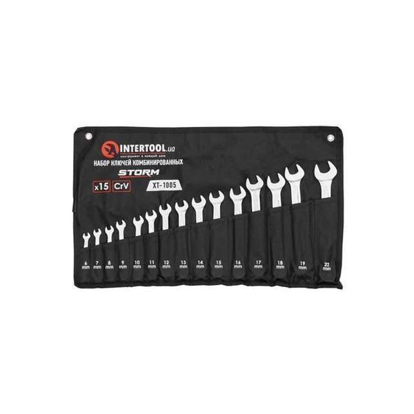 Набор ключей комбинированных 15шт STORM NTERTOOL XT-1005 Гайкові ключі