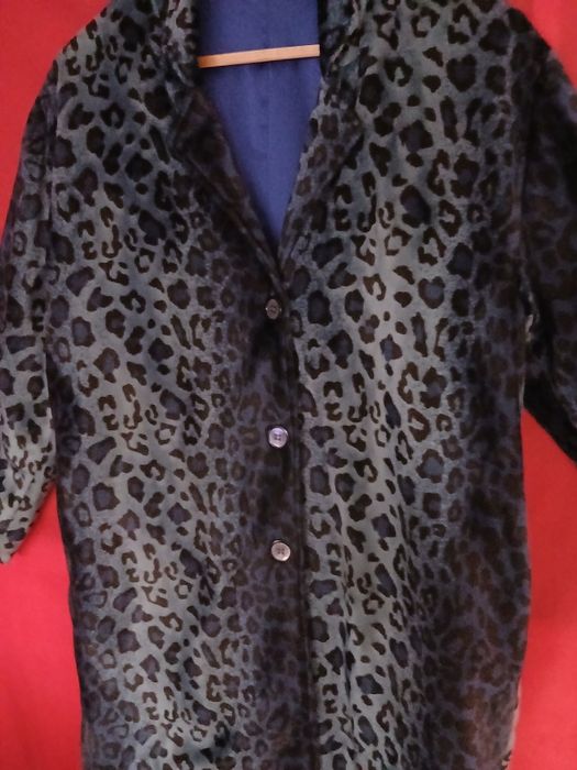 Casaco padrão tigre azulado