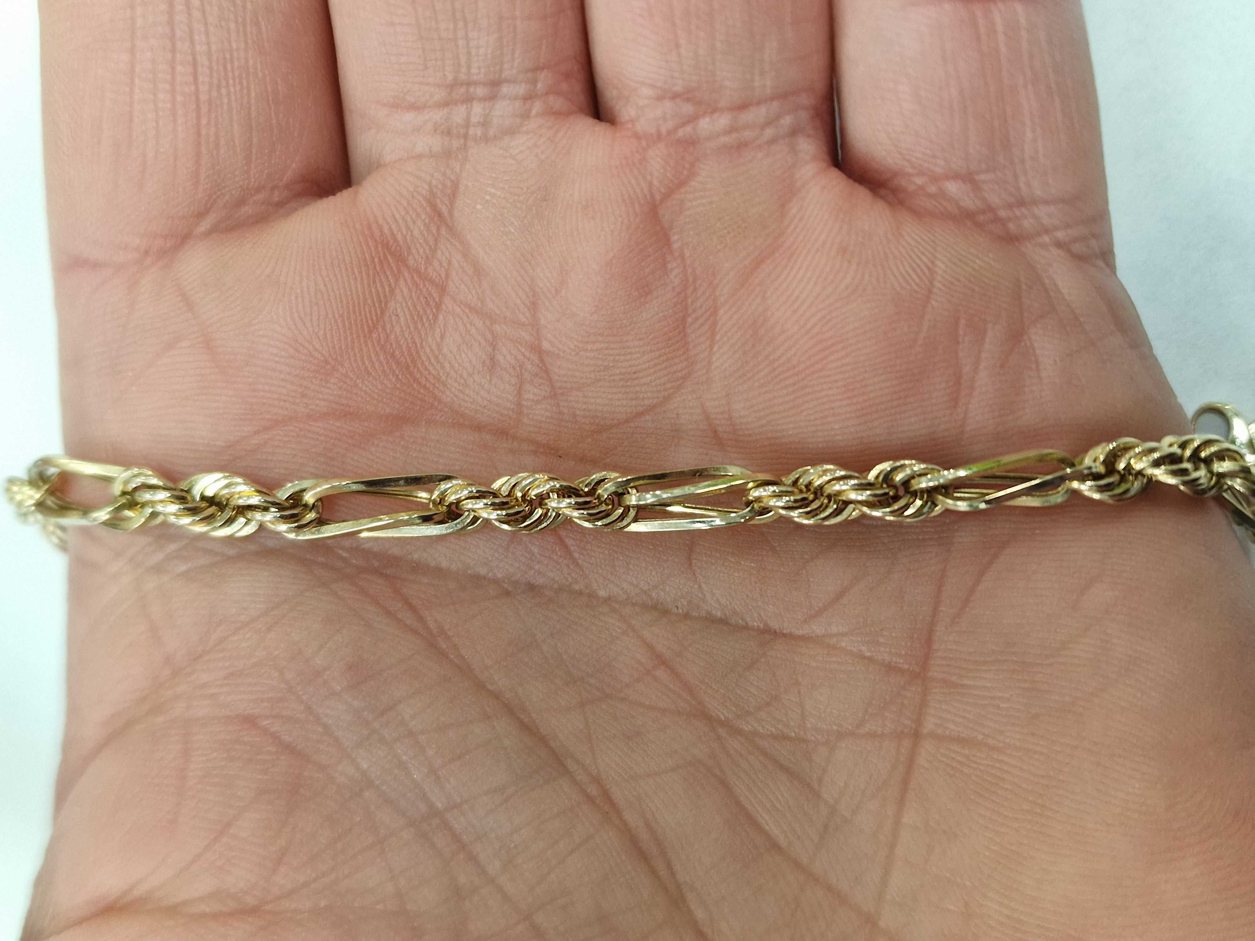 Złota bransoletka damska/ 585/ 3.40 gram/ 19cm/ od Verona