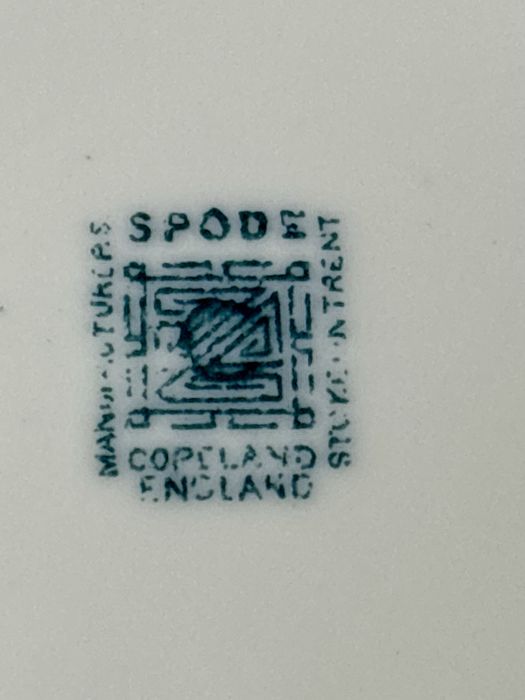 Pojemnik porcelanowy Spode Imari ze stojakiem Evans & Matthews XIX w