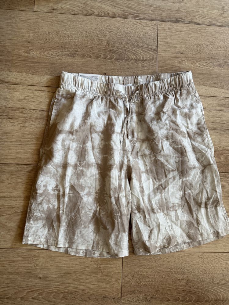 Spodenki lniane h&m nowe oryginal modny kroj