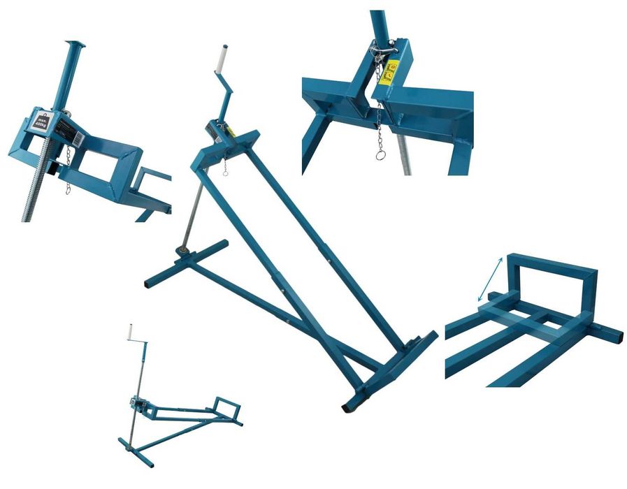 PODNOŚNIK do traktora kosiarki serwisowy 400 kg lewarek wyciągarka