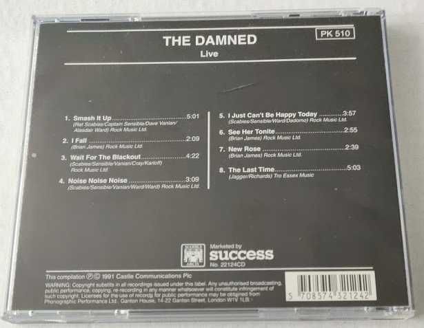 DAMNED - Live - punk CD