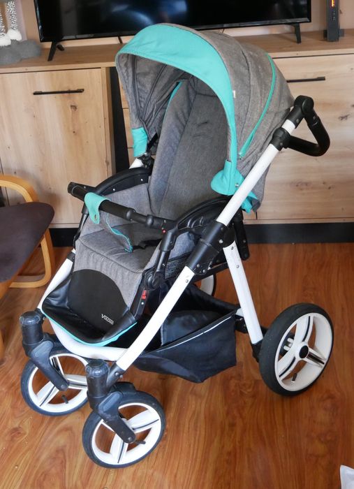 Wózek dziecięcy 2w1 – gondola i spacerówka, mało używany