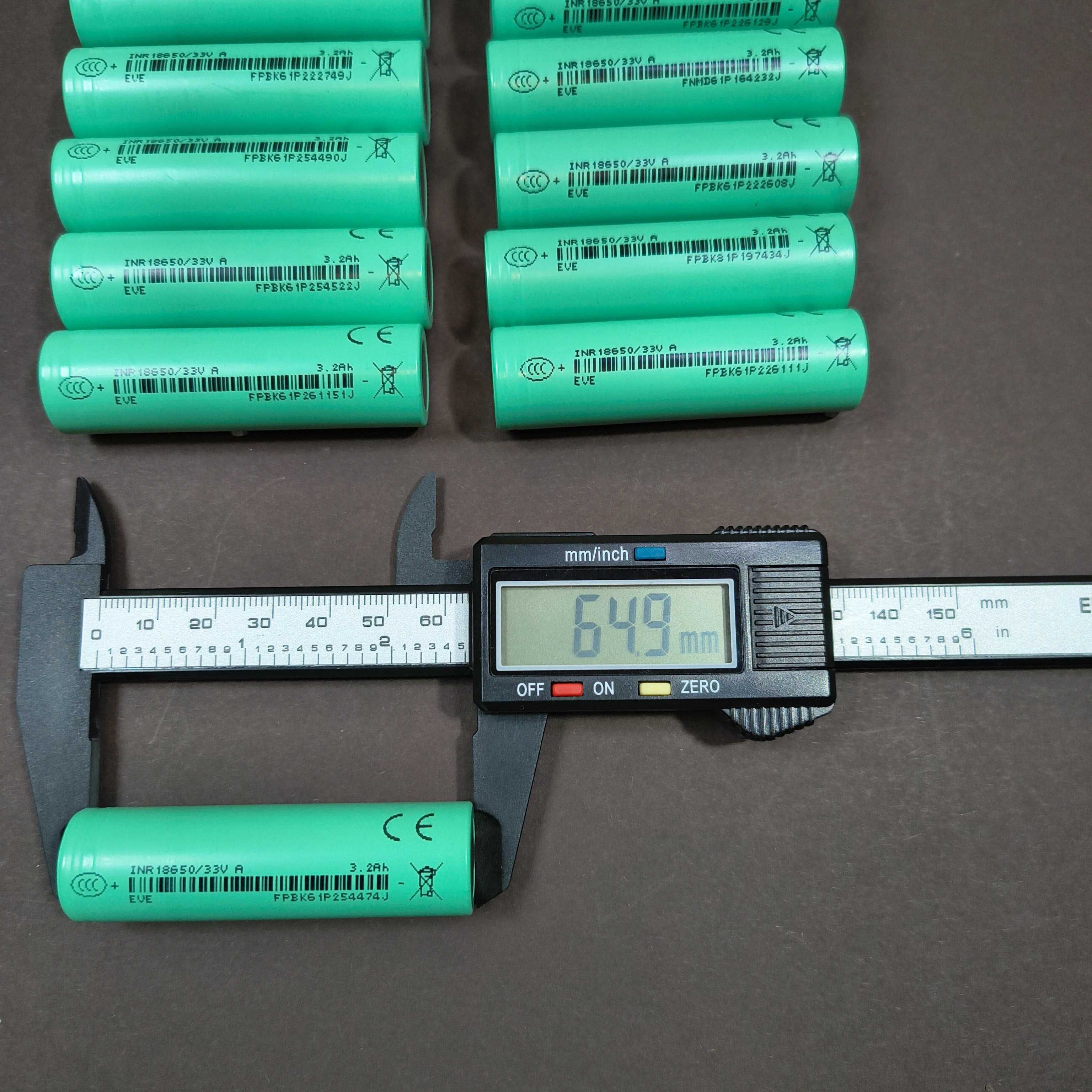 Аккумуляторная батарея 18650 новая INR18650 33VA EVE 3300mAh 10A