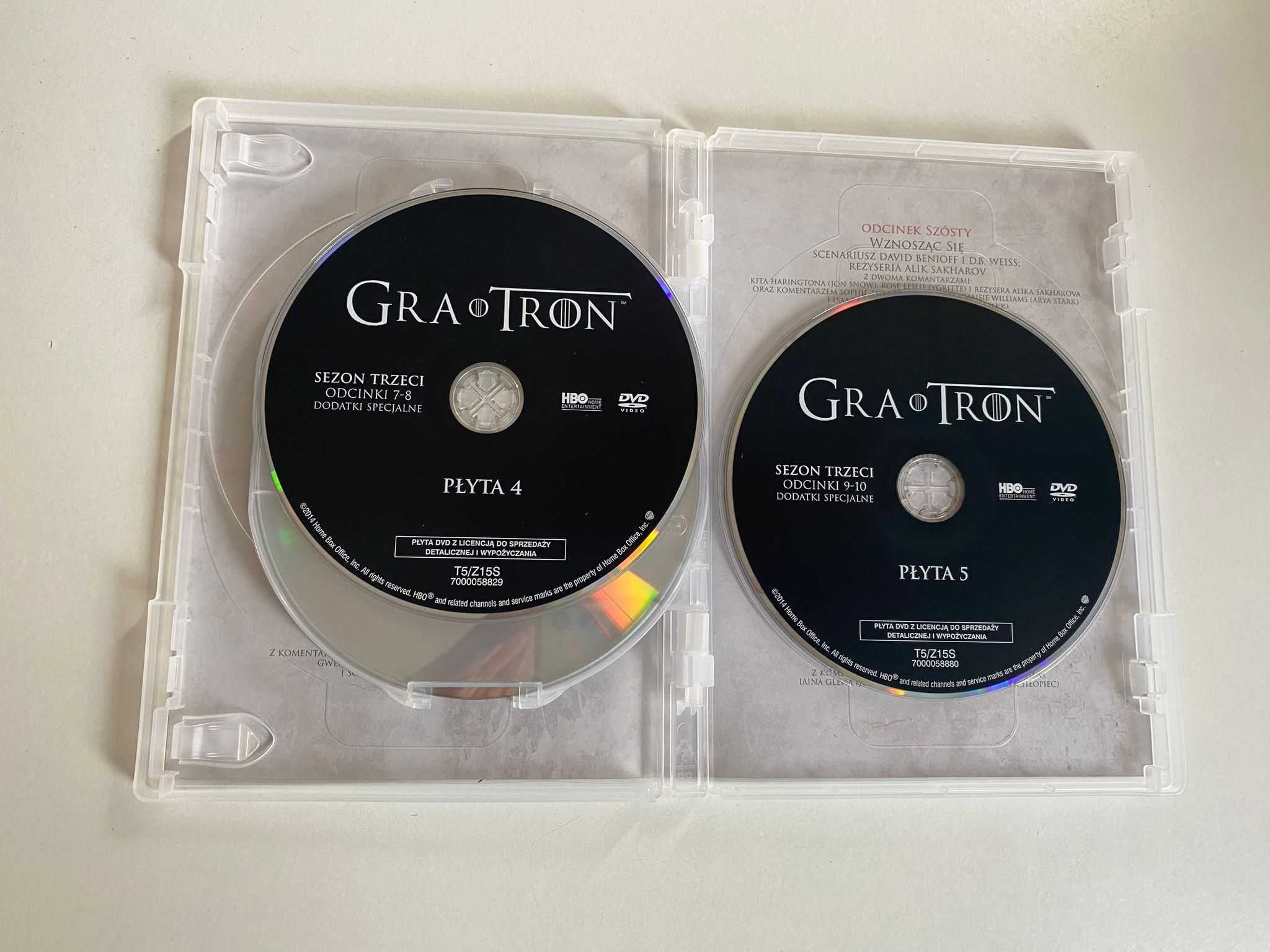Filmy DVD Serial Gra O Tron Sezon 3