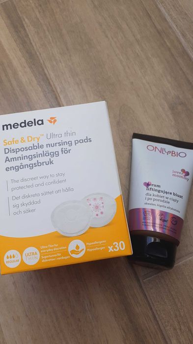 Wkladki laktacyjne + krem do biustu