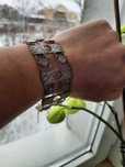 Серебряный браслет плетение филигрань
