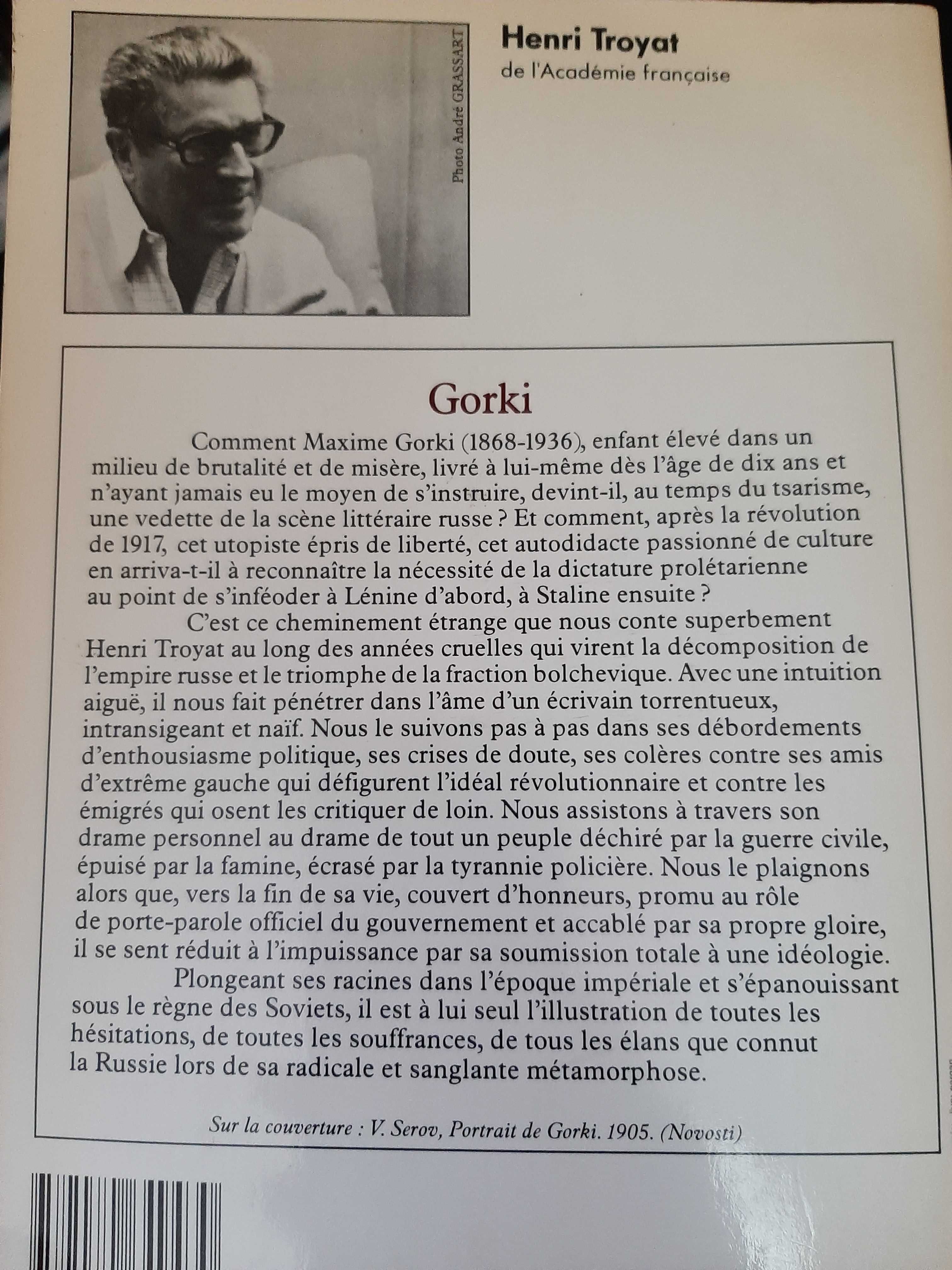 Henri Troyat – Gorki (biografia de Maximo Gorki em língua FR)