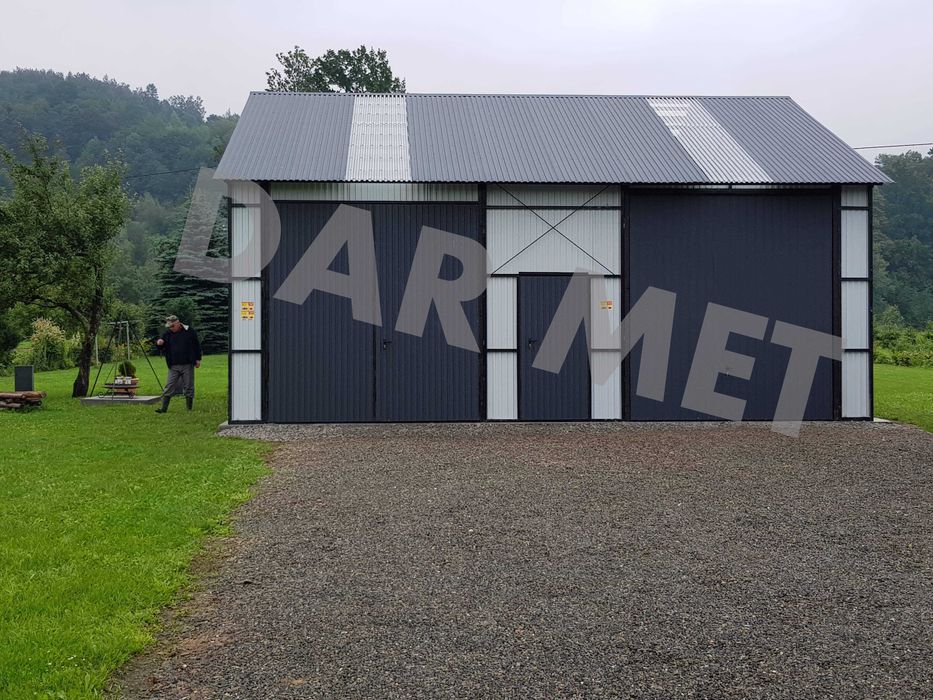 Hala Garaż Wiata Warsztat Magazyn Konstrukcja Stalowa Projekt Dar Met