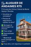 ALUGUER DE ANDAIMES
Obras em casa? Pinturas? Remodelações? Telhados?