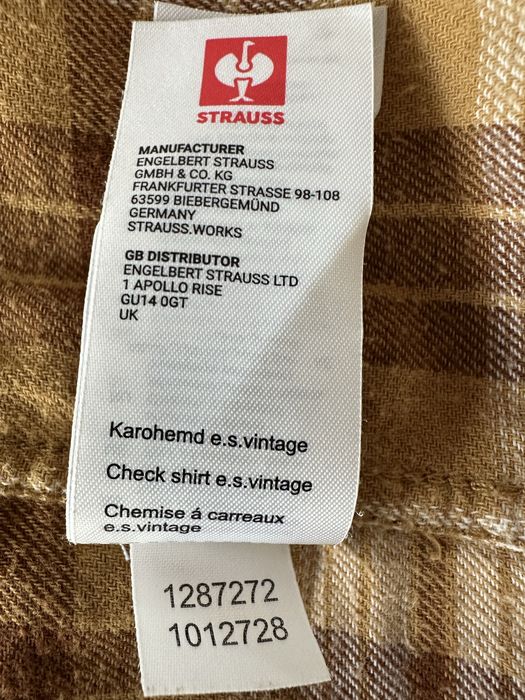 Engelbert Strauss koszula w kratę e.s.vintage XL