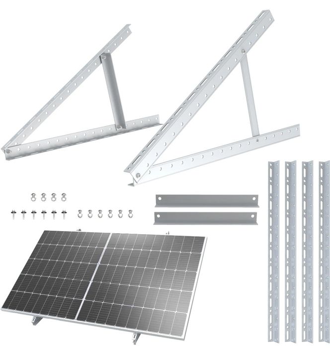 Regulowany uchwyt do panelu słonecznego 720 mm – 0–90 stopni