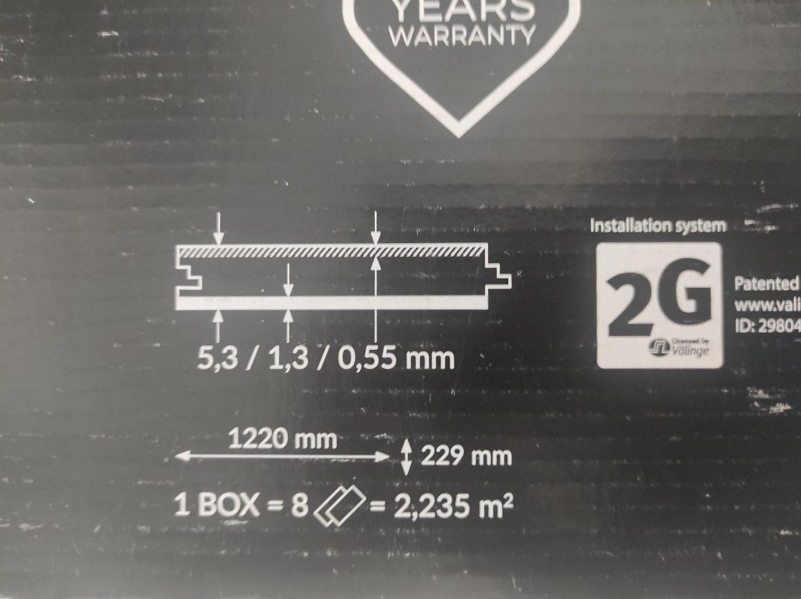 Panele winylowe podłoga afirmax 4.19m2