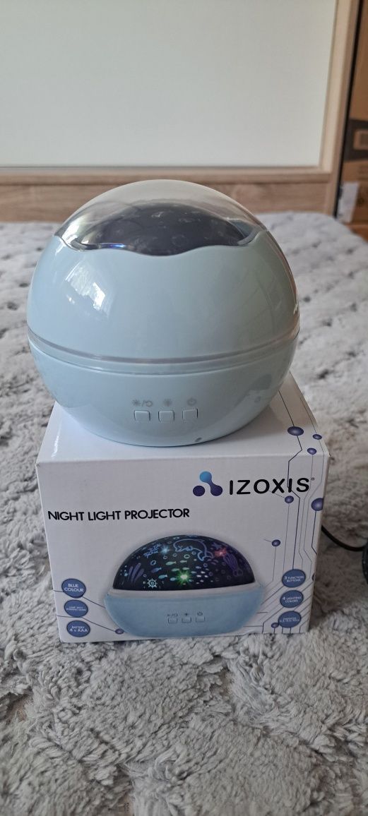 Lampka nocna Projektor Gwiazd Obrotowa 2 w 1