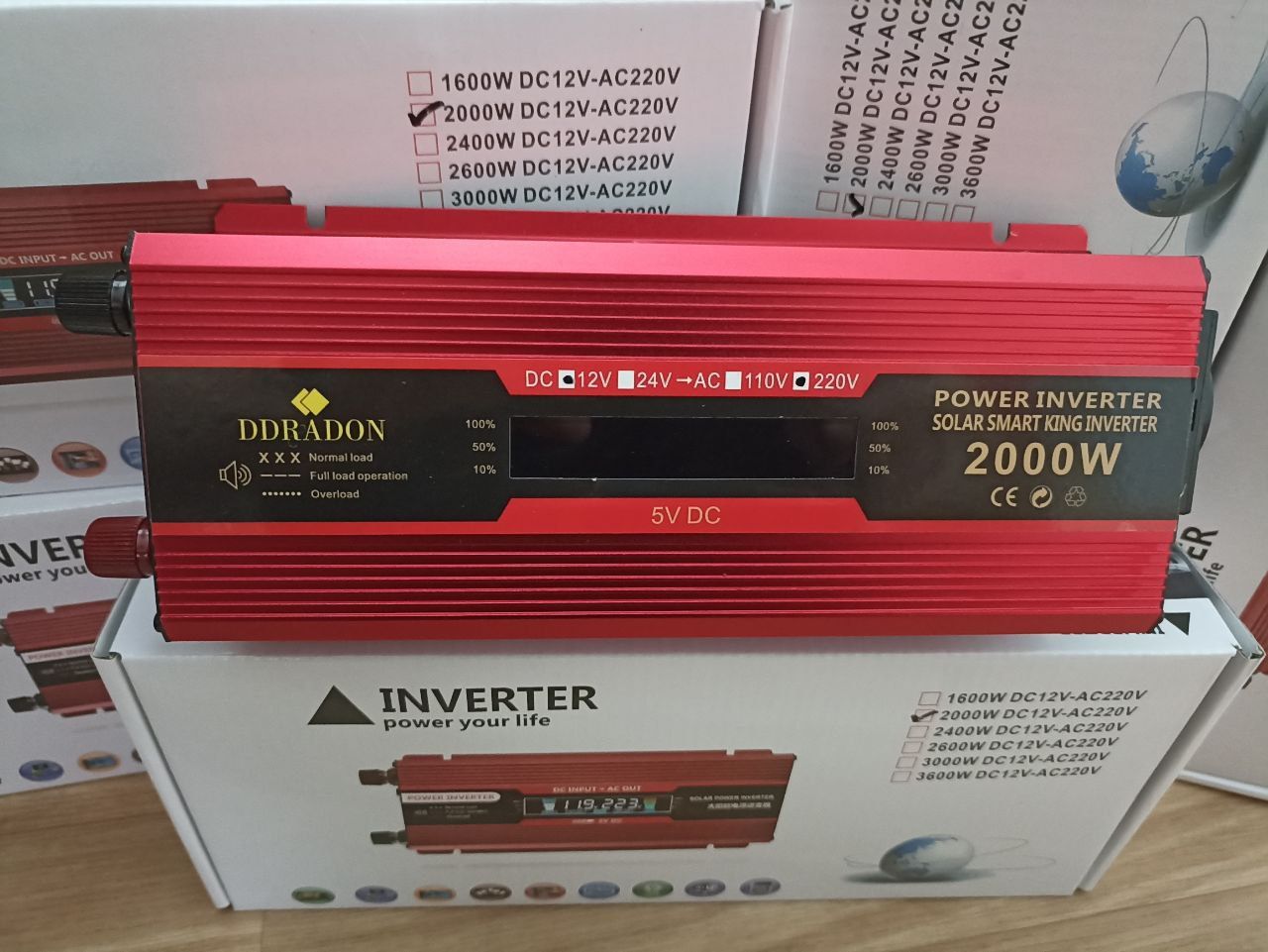 Інвертор 12V > 220V  2000W