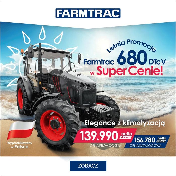 Farmtrac 680DT V  Farmtrac 680DT V o mocy 74KM