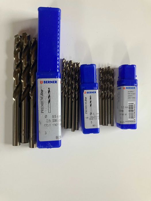 BERNER wiertła HSS 8,5mm;4,00mm;3,2mm