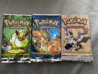 Karty pokemon base set jungle fossil puste boostery