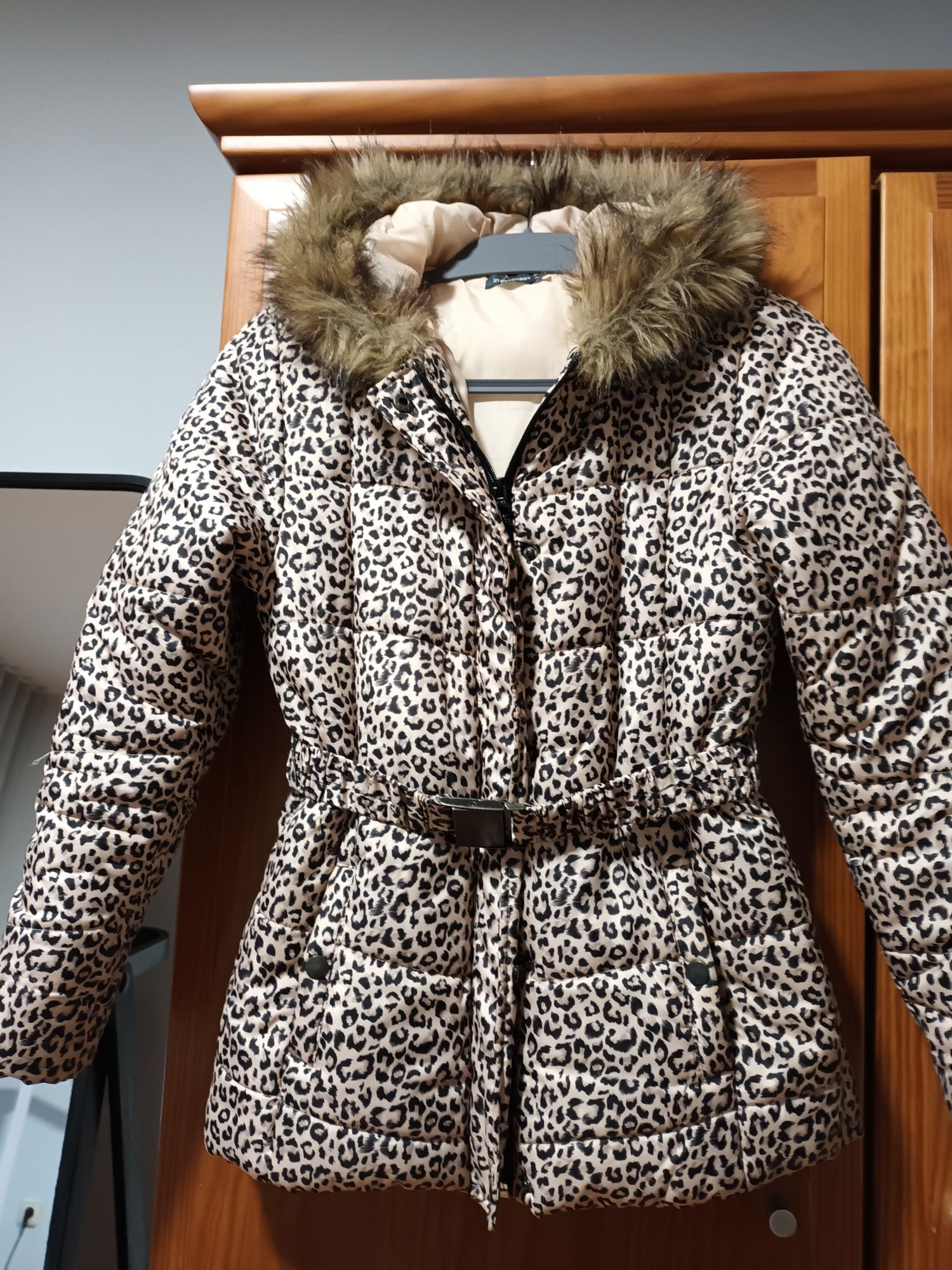 Casaco parka animal print