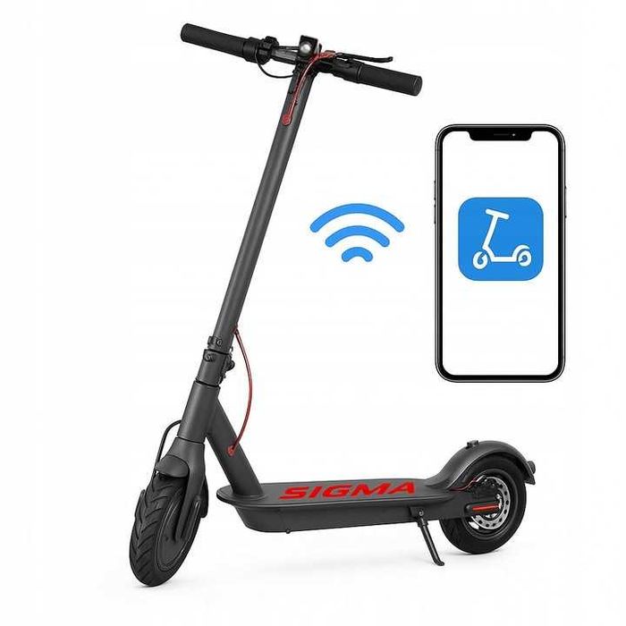 Hulajnoga Elektryczna SIGMA LED 20 KM/H 6AH DLA Dzieci I Dorosłych