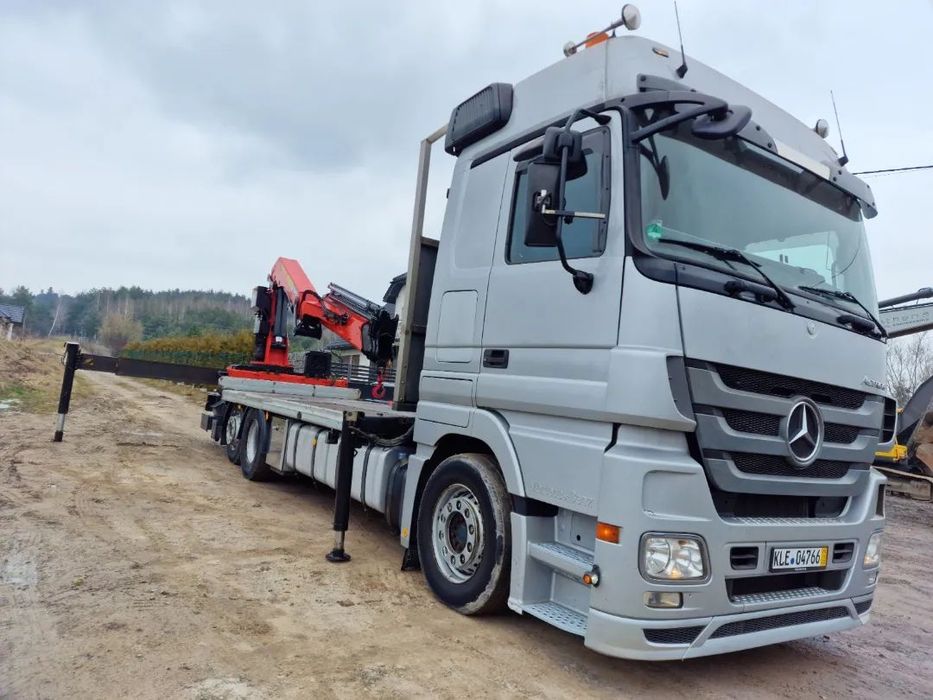 Mercedes-Benz Actros 2541 BDF kontener 6x2 EZ Palfinger 29009 poszerzony  Actros 2541 z HDS Palfinger PK29002 + PILOT plus przyczepa komplet