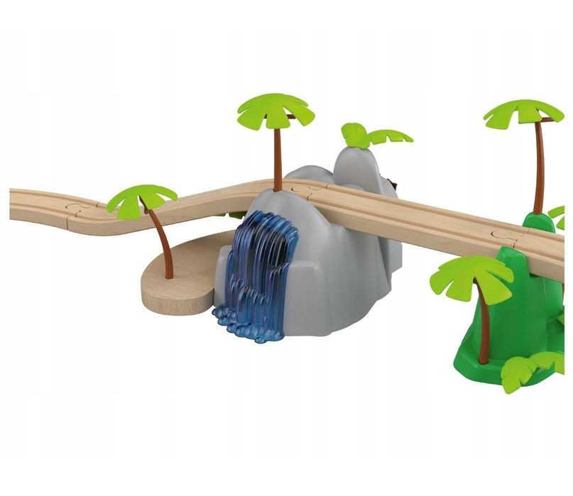 PLAYTIVE kolejka drewniana elektryczna DŻUNGLA SAFARI tory drewniane