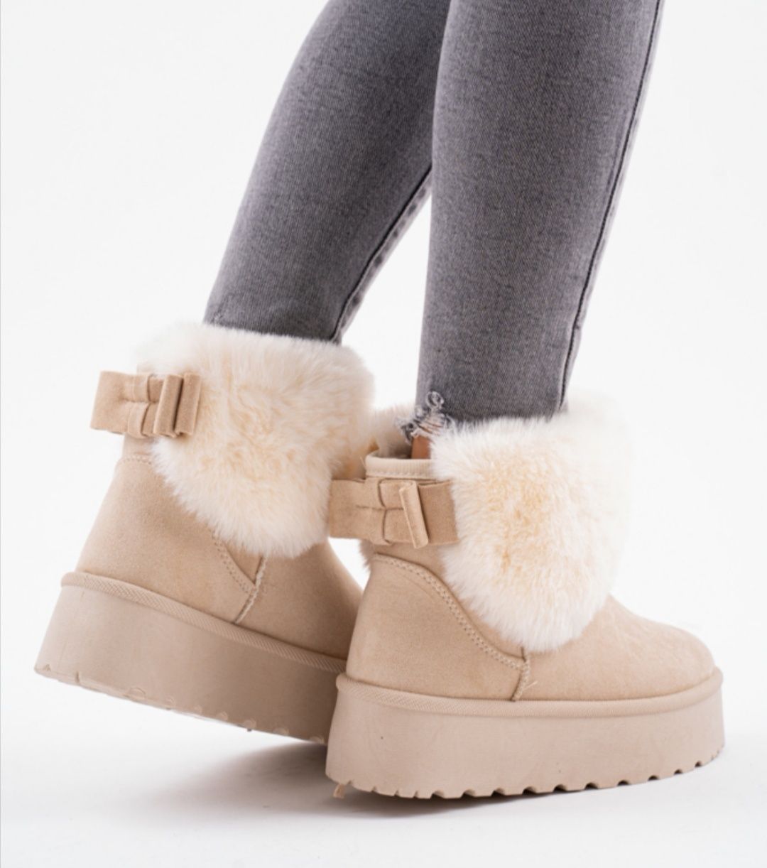 36 37 38 śniegowce 39 40 41 jak ugg na platformie z futerkiem botki