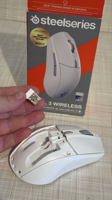 Mysz gamingowa bezprzewodowa Rival 3 Wireless 2 generacja White