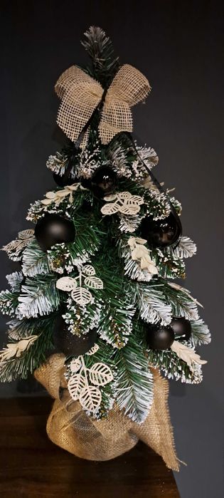 Choinka na pniu 70 cm z DEKORACJĄ i ozdobami - ubrana [producent]