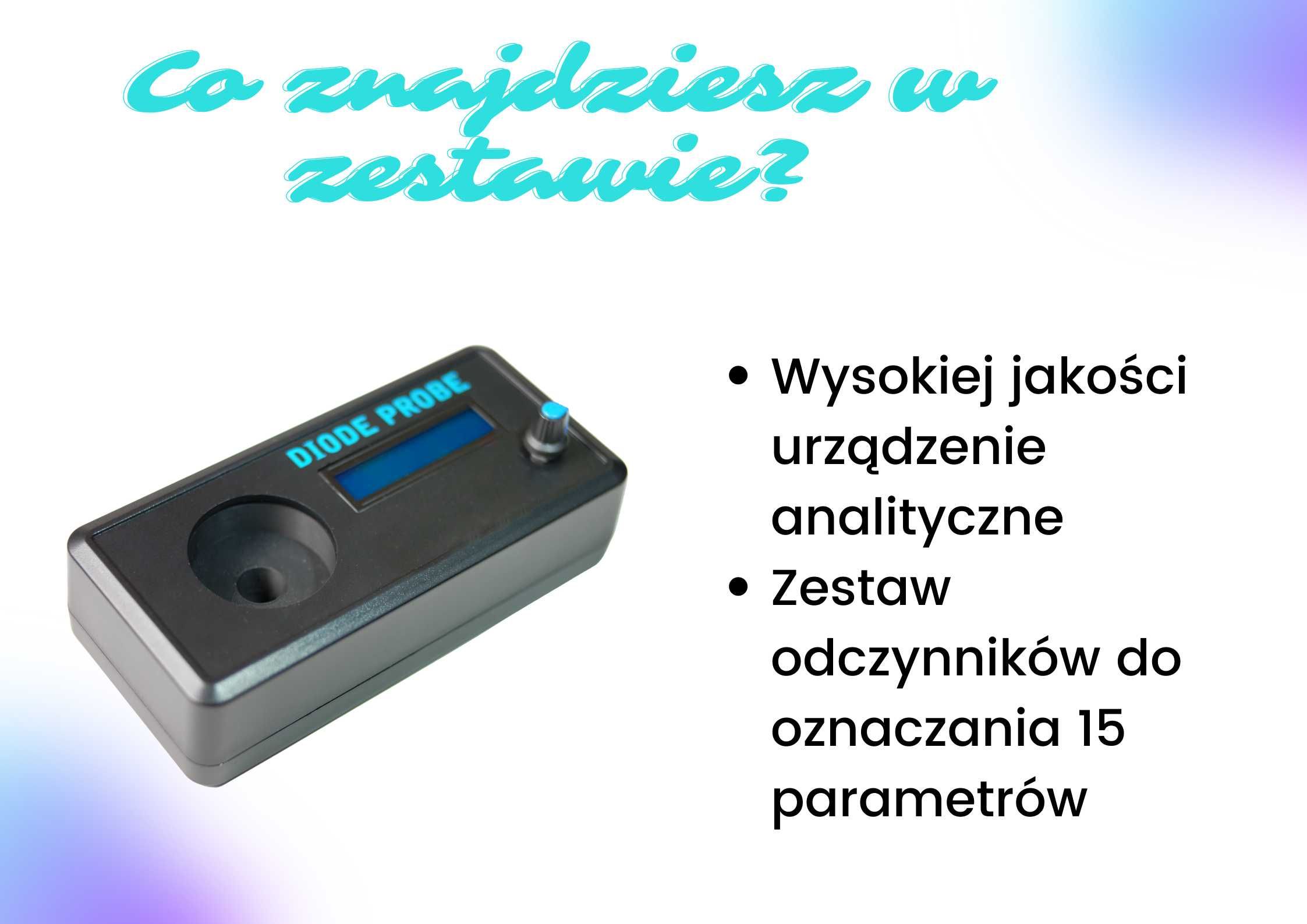 Automatyczny tester wody - Spektrofotometr AQUA PLUS+ NO3 PO4 Fe Ca Mg