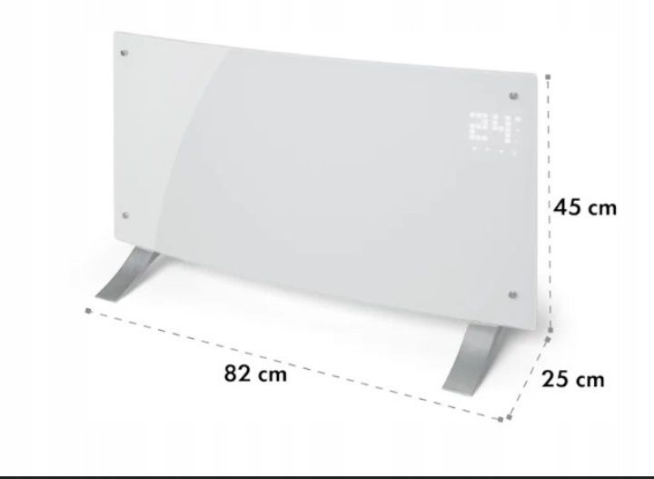 Grzejnik Conwector Klarstein 2000W, Termostat, Sterowanie tel plan tyg