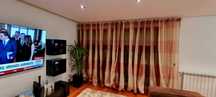 Cortinados sala com varão