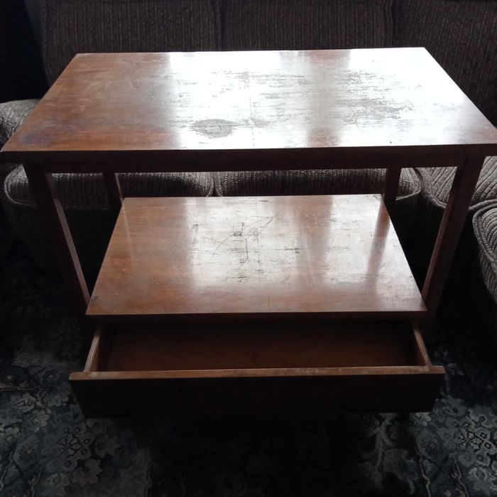 drewniana szafka RTV