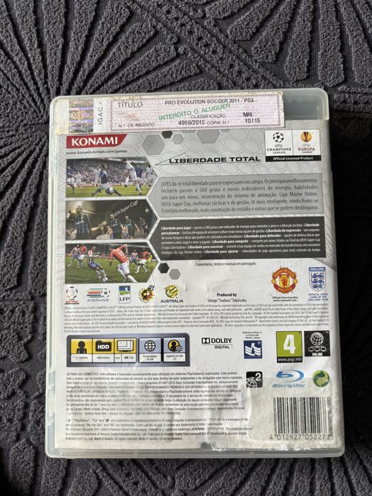 Jogo PES 2011 PS3