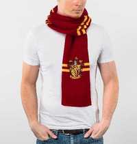 Oryginalny szalik Harry Potter Gryffindor z haftowanymi herbowymi