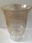 Vaso de cristal francês, pintado á mão, cerca1890