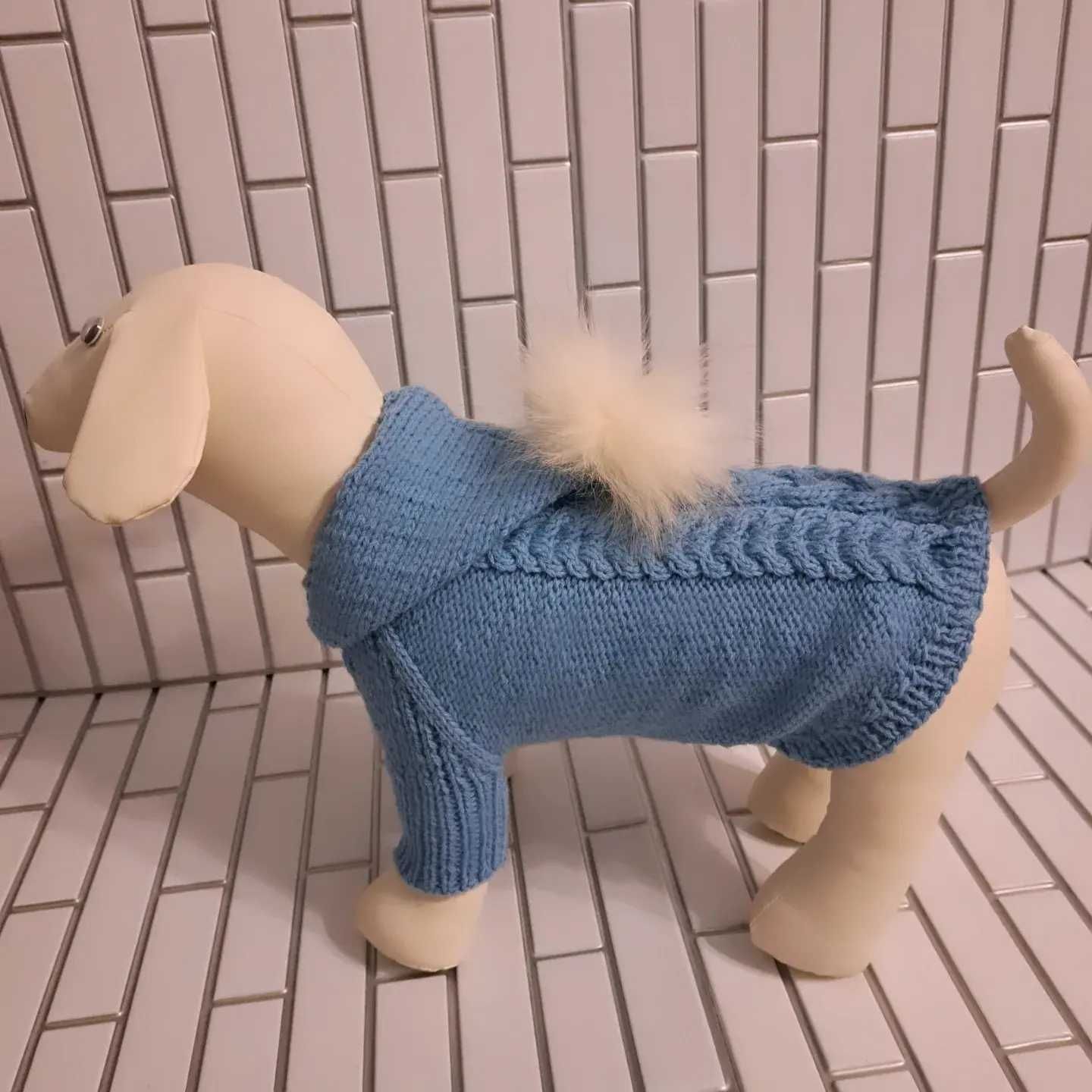 ręcznie robiony sweterek dla psa