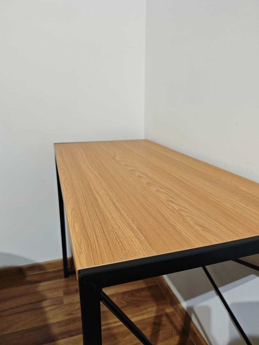 Biurko składane 120x60x75 cm metalowe nogi