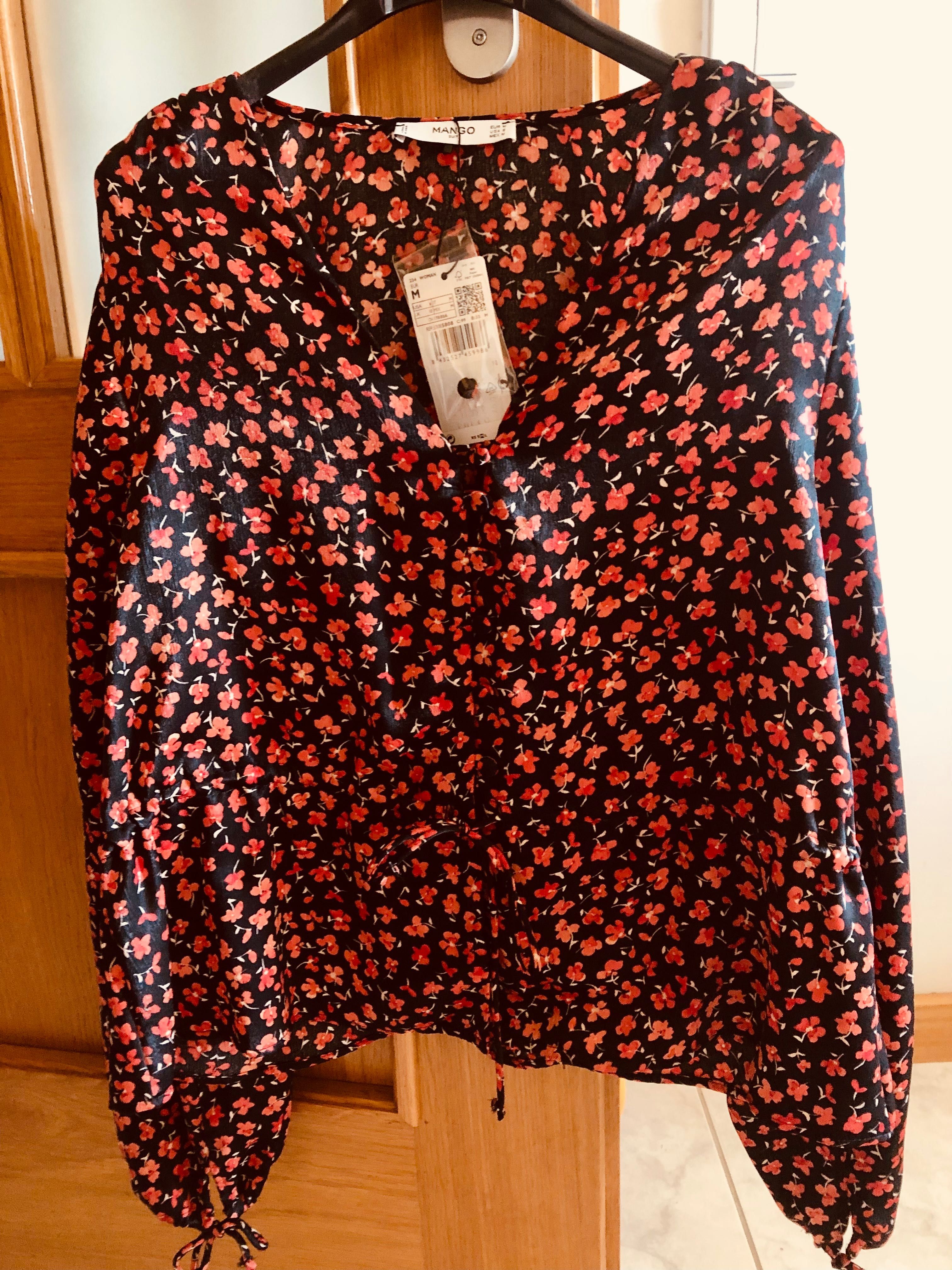 Blusa Mango manga comprida balão
