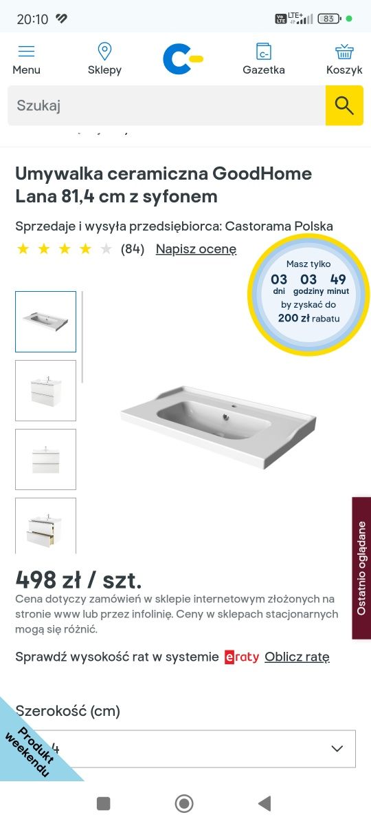 Szafka i umywalka