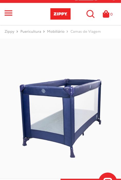 Cama viagem zippy COR DE ROSA