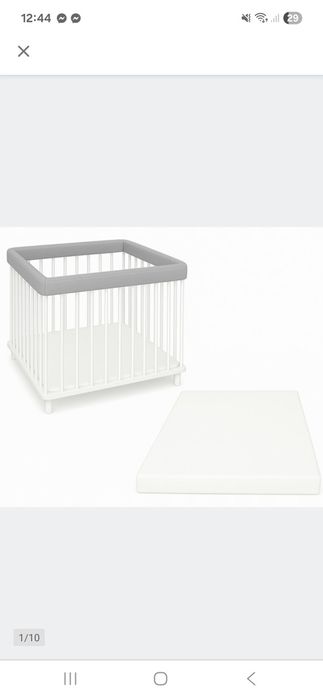Materac piankowy 100x100x5 cm + białe prześcieradło